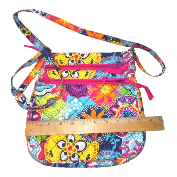 Danielle Morgan Retro Bohemian Multicolored Crossbody Bag Tote Accessory - Picture 2 of 14